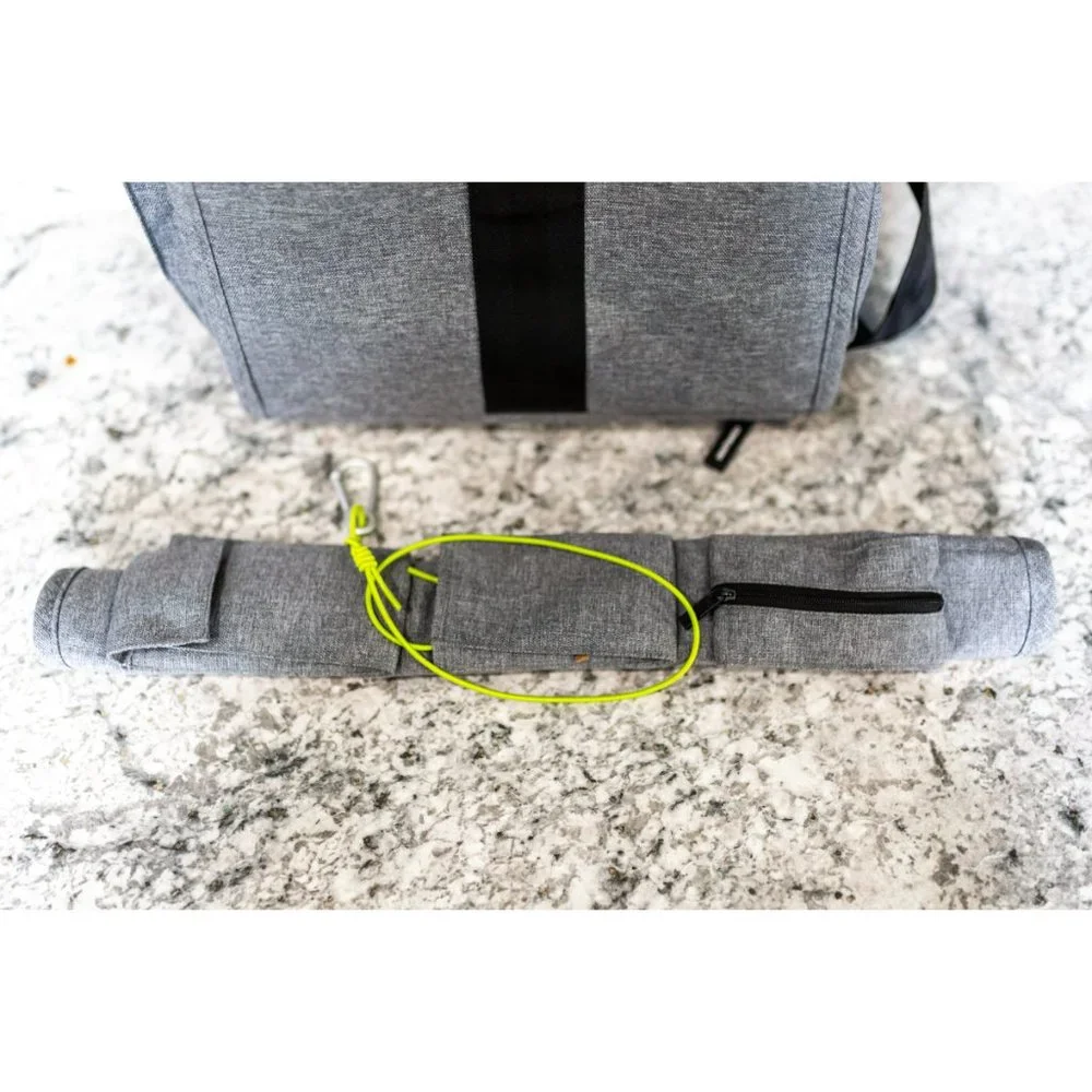 IKEA Family Gray Diaper Bag with Green Accents